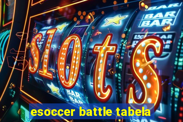 esoccer battle tabela